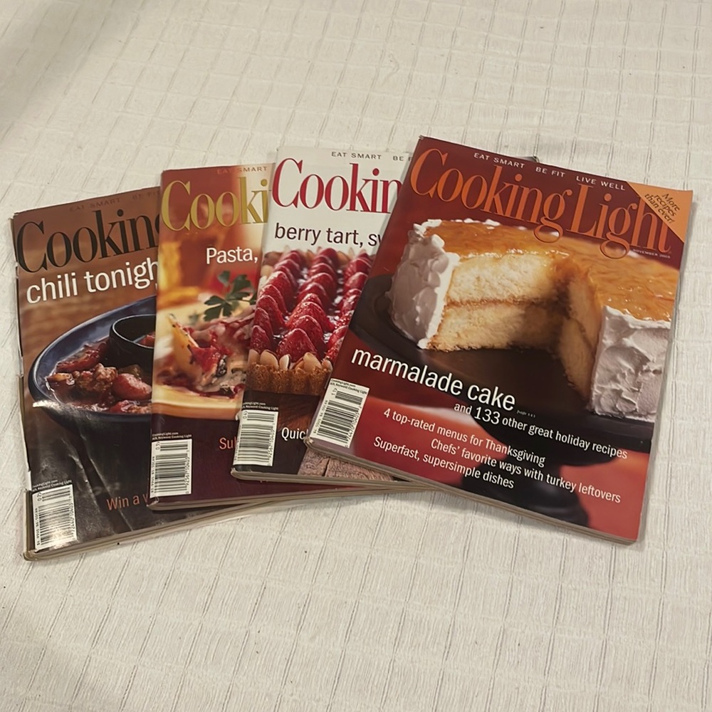 Vintage Y2K Cooking light magazines bundle 2003